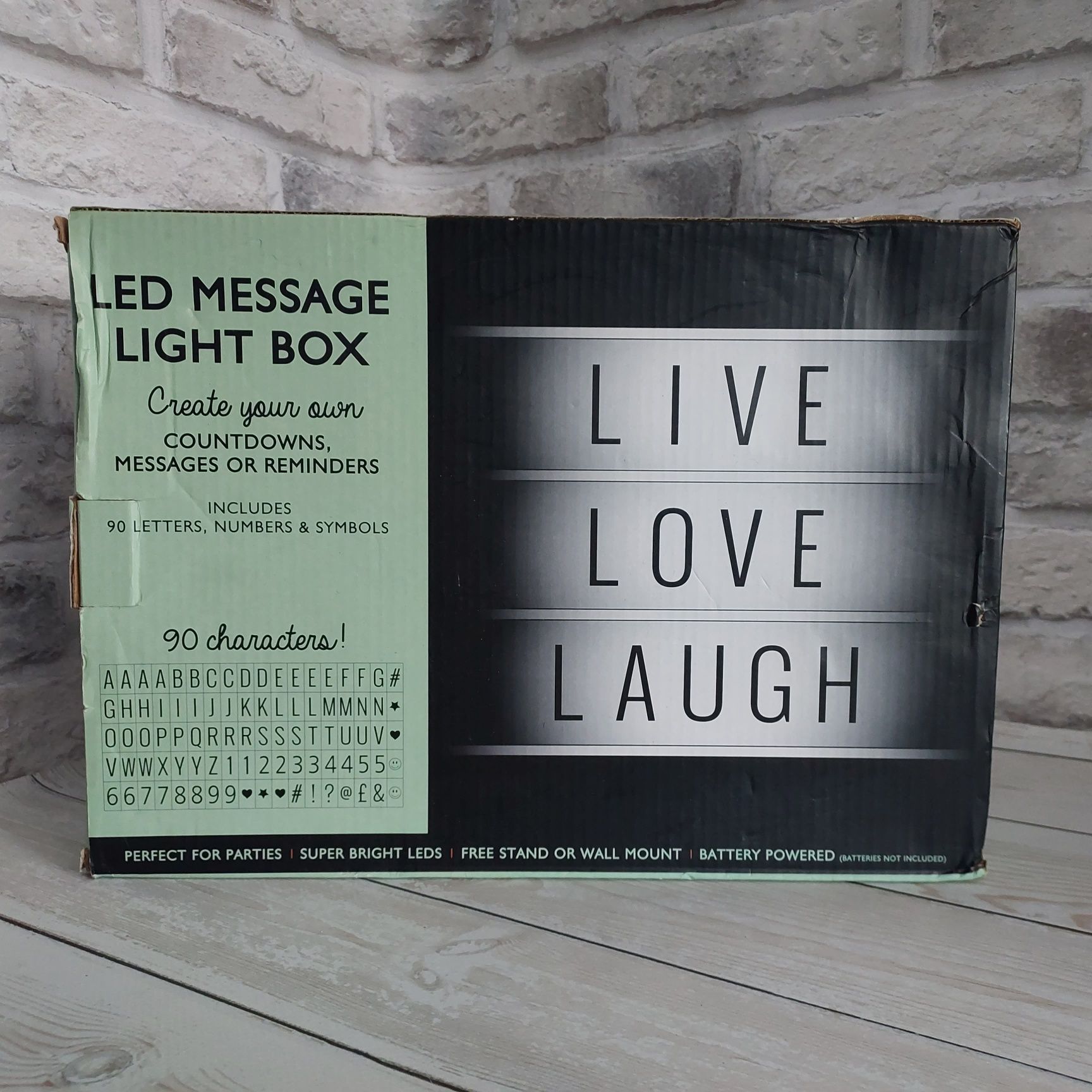 Нічник-лайтбокс Light Box із літерами А4 (90 символів)
