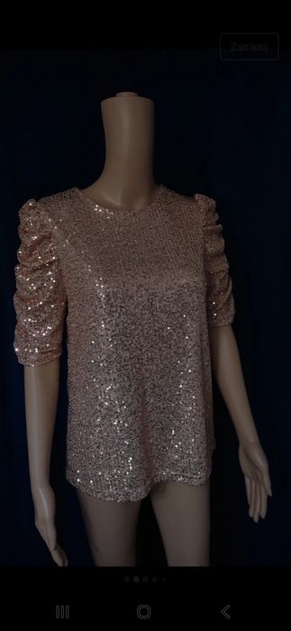 Bluzka w cekiny święta sylwester