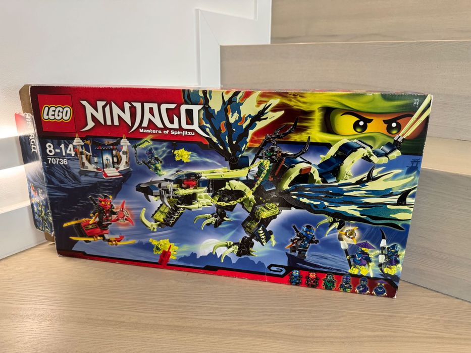Rarytas! LEGO Ninjago 70736 Atak smoka Morro KOMPLET z pudełkiem