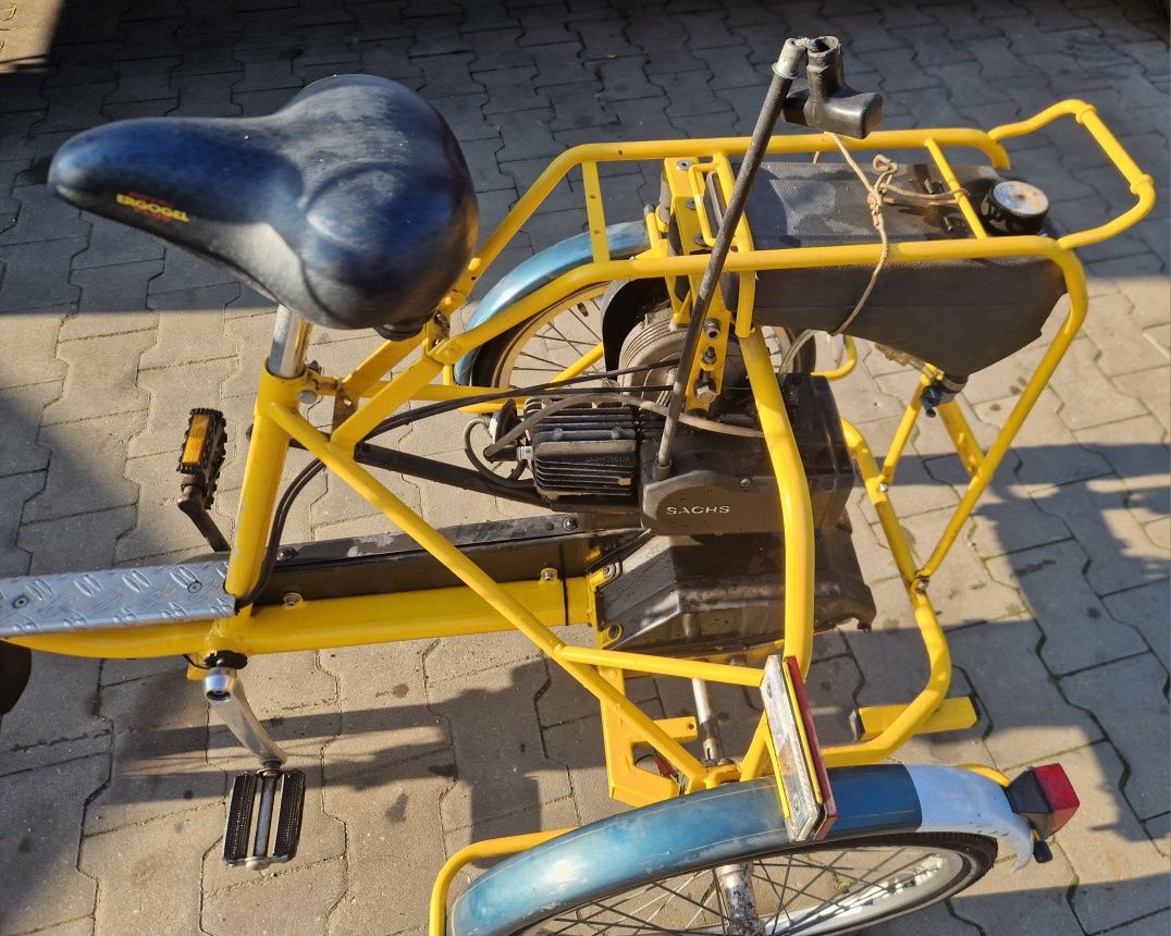 rower trojkołowy  z silnikiem Sachs 301/A 30 cm3 model  raam