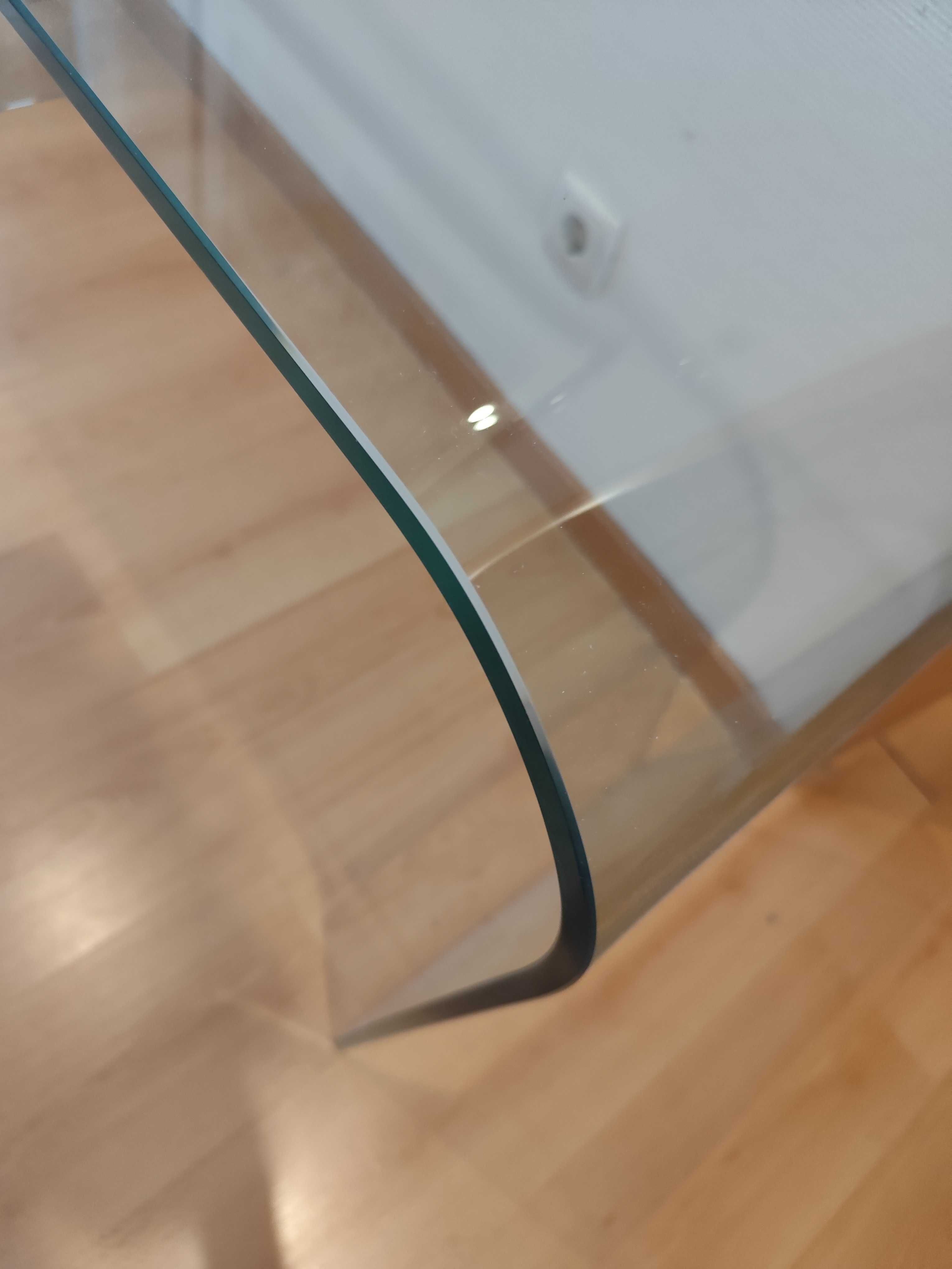 Mesa de apoio em vidro