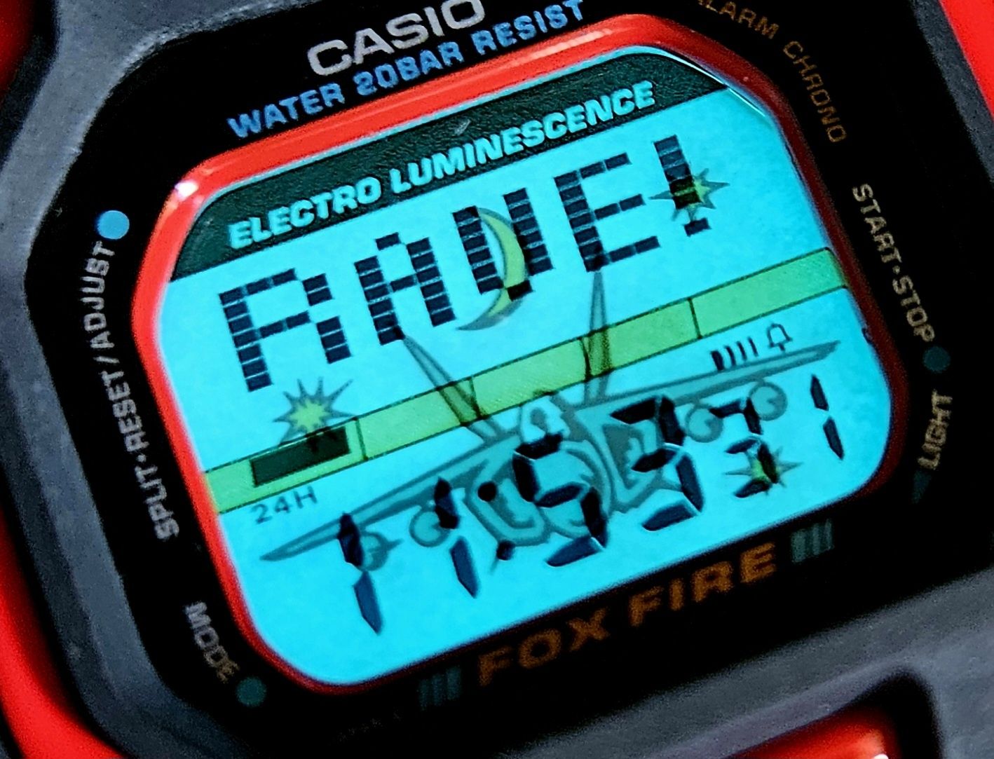 DW-8195 Gangsters Jet Fighter vintage-G Casio G-shock 1995