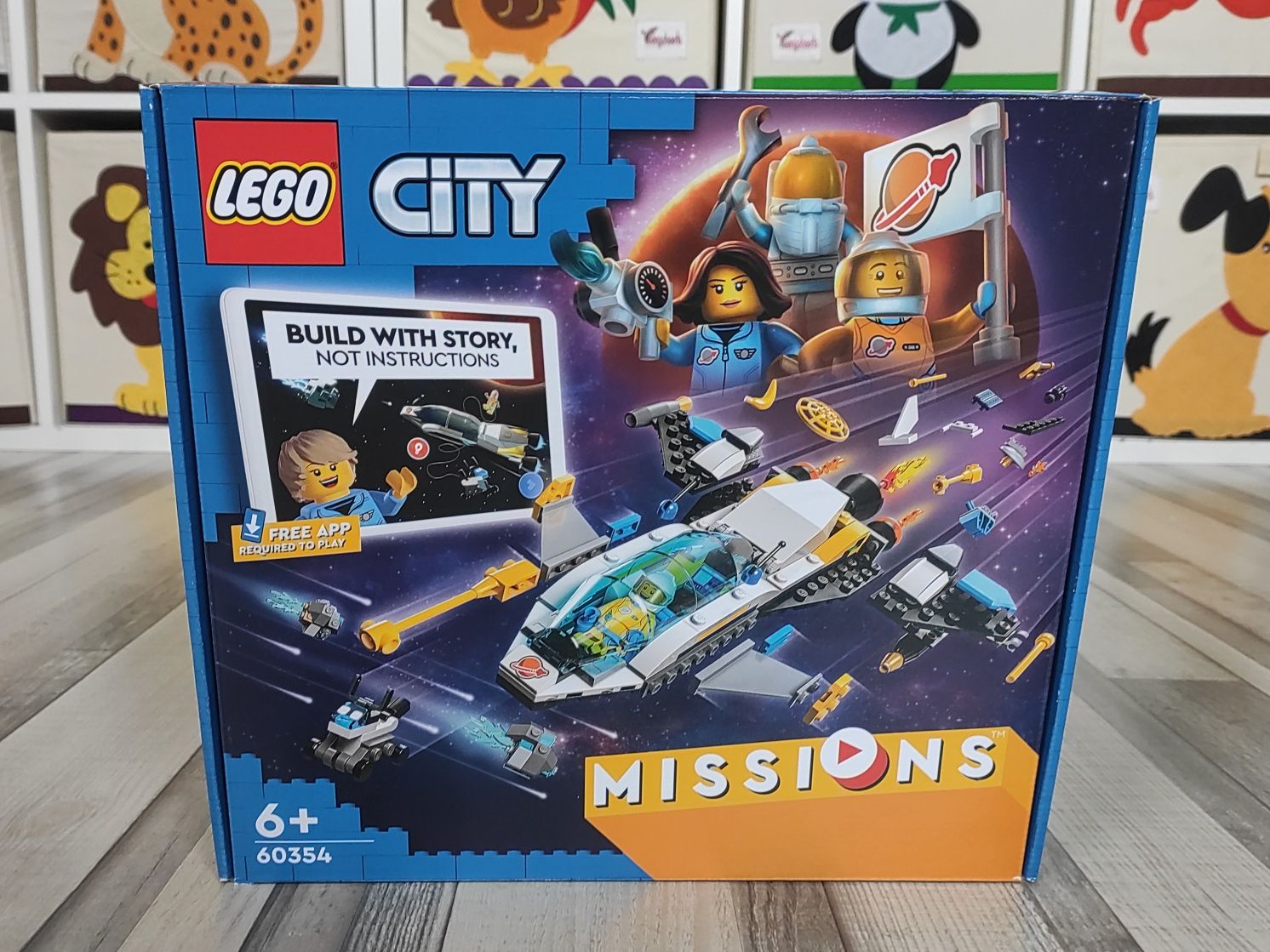 Pusty karton po klockach LEGO City 60354 Misja na Marsa