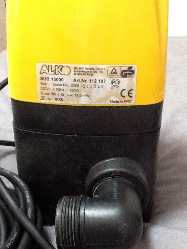 Продам погружной насос AL-KO SUB 15 000