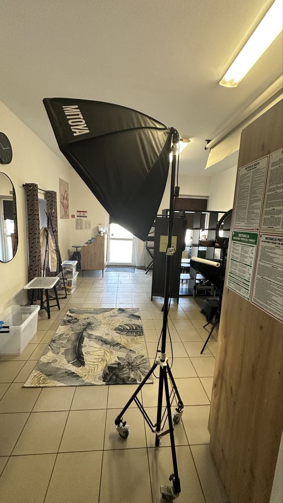 Softbox Mitoya + żarówka i statyw