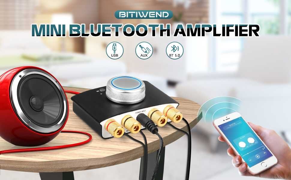 BITIWEND mini wzmacniacz Bluetooth 5.0 USB 100W TV