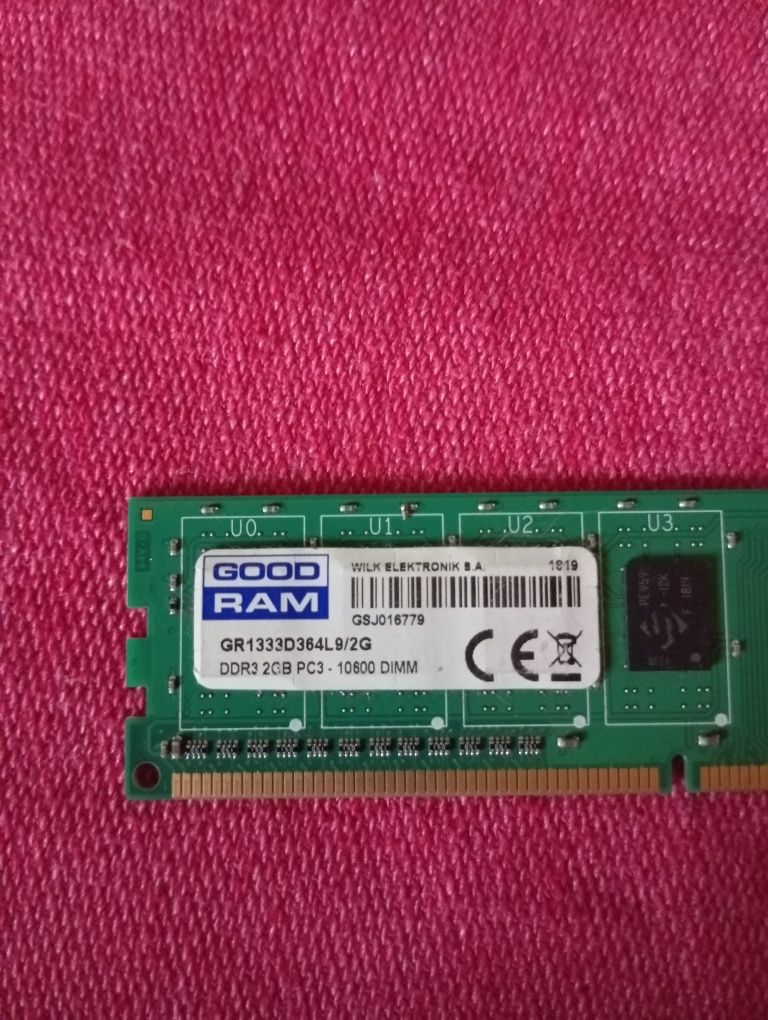 Pamieć Ram DDR3  10600 DIMM 2 GB Goodram