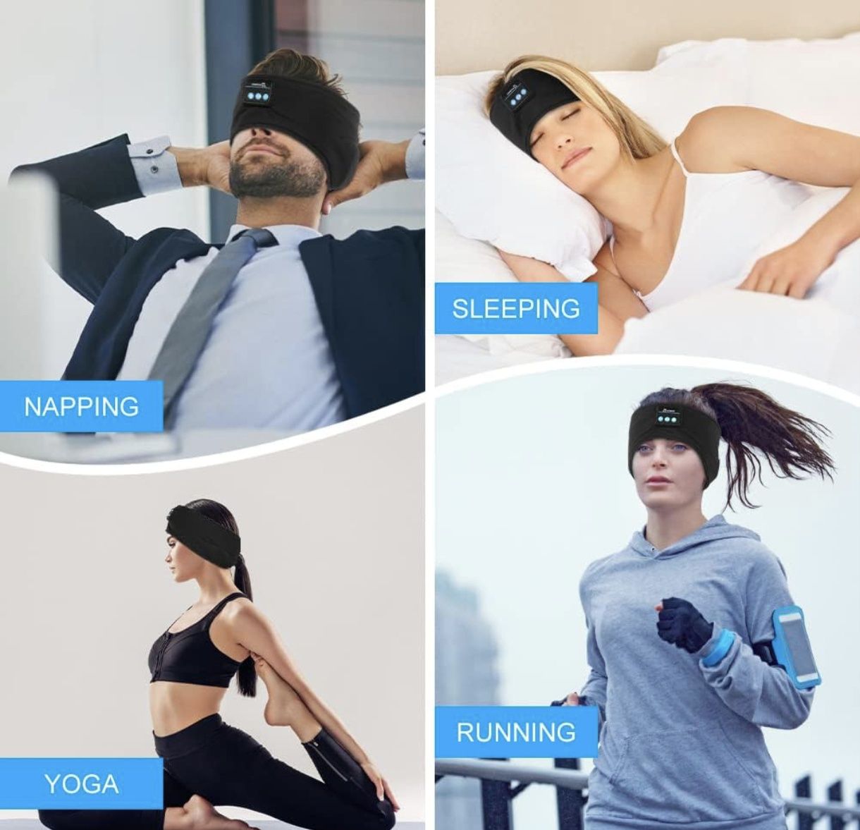 Auriculares para dormir ou para desporto