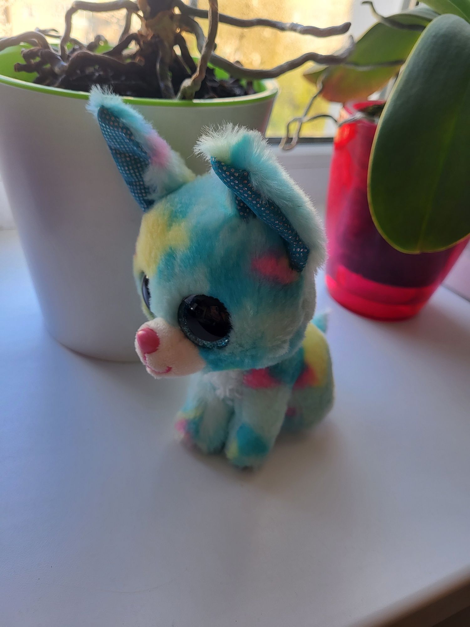 Мягкая игрушка WL Toys «Глазастик Собачка» 17 см на липучке присоске