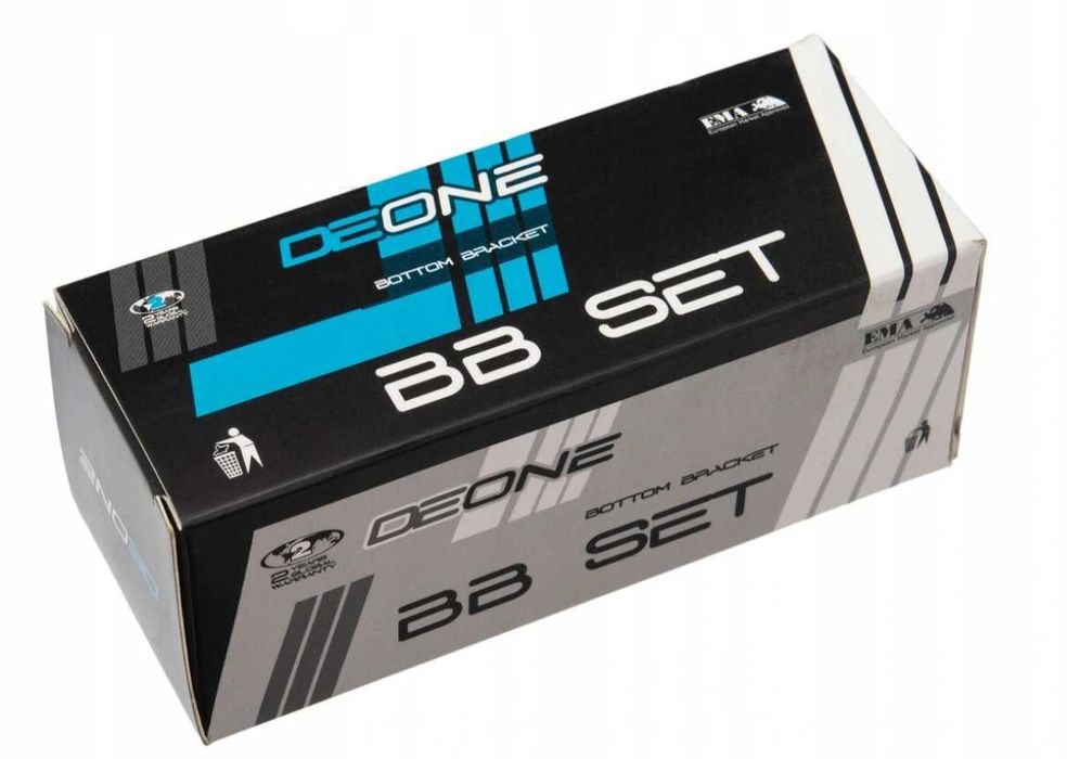 nowy SUPORT wkład SUPORTU jak SHIMANO BB52 Hollowtech - DE-ONE czarne