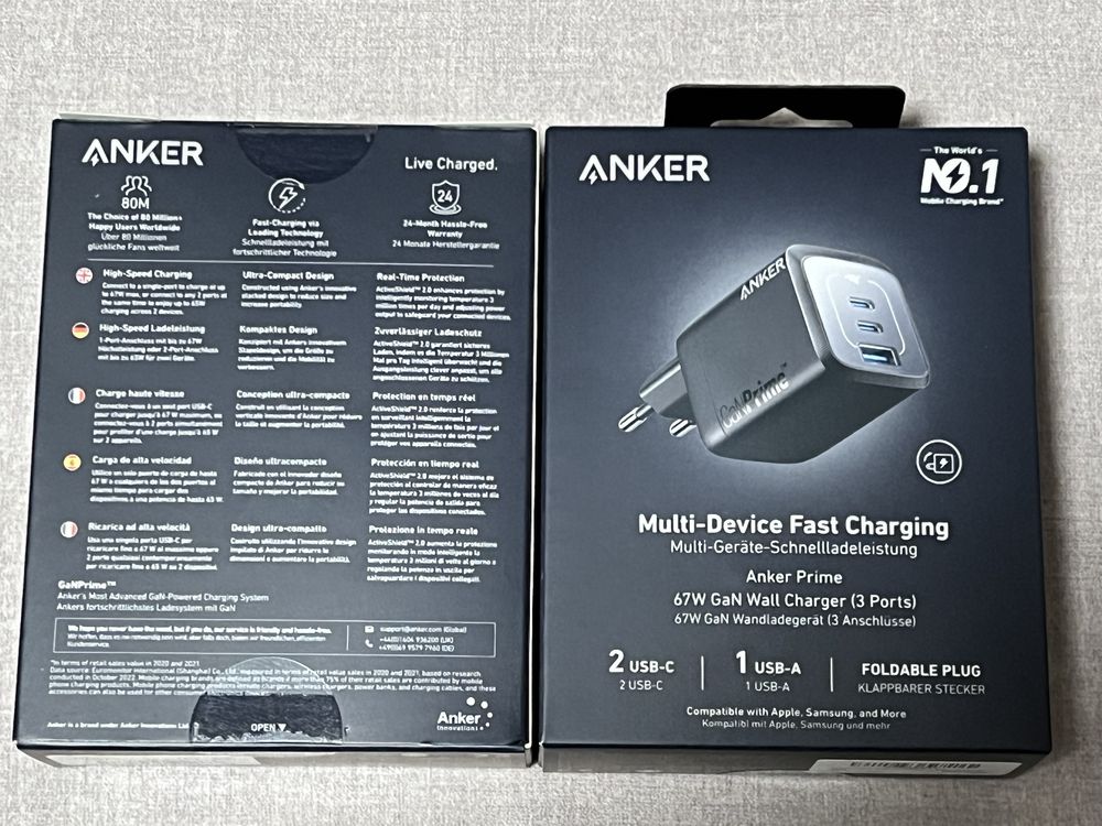 Зарядний пристрій Anker Prime 67w