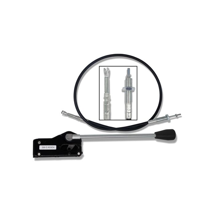 Dźwignia Pozioma Rozdzielacza Jedna Linka Widełki + Linka 1 m [8444]