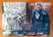 Cartas de Crystal - coleção The Mandalorian da Topps