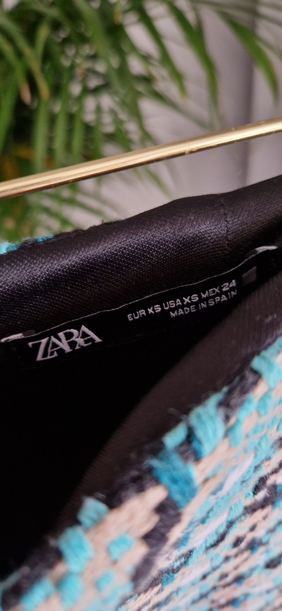 Krótka kolorowa spódnica Zara rozmiar XS