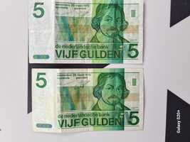 Banknoty 5 Guldenów Holenderskich
