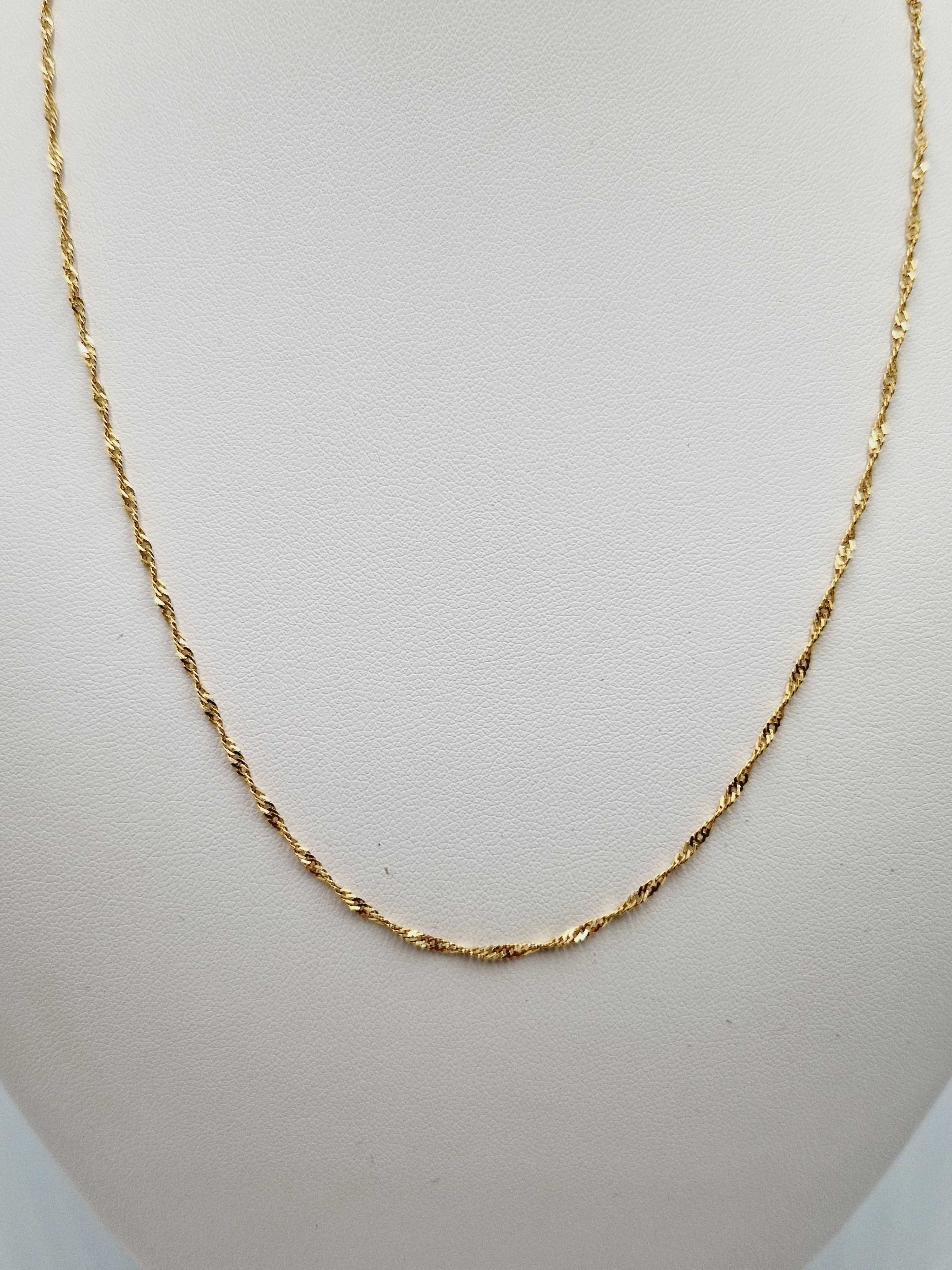 Ładny złoty łańcuszek 2,26 g PR.585 14K DŁ.50 cm
