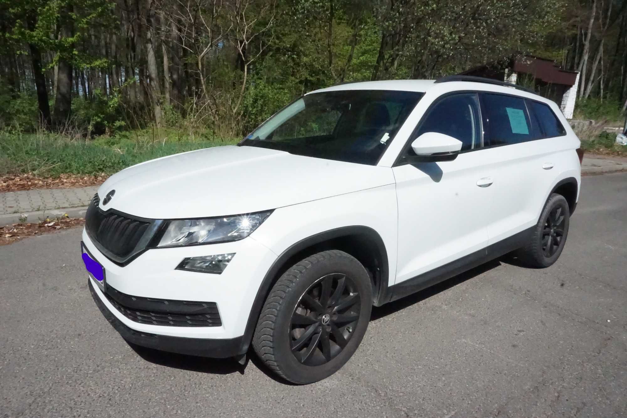 Skoda kodiaq 2.0 TDI 2019 4x4 seria scout kolor biała perła