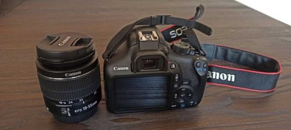 Maquina Fotográfica Canon EOS1300D (Rebel T6)+EF 18 55+EF 50+EF 55-250