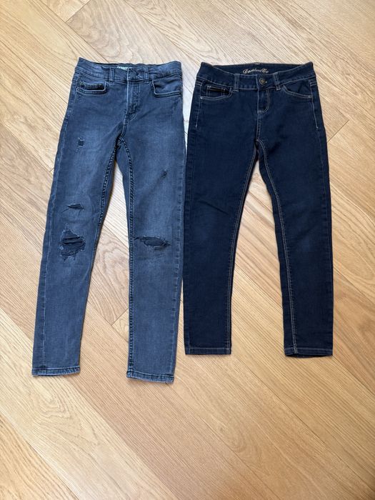 Jeansy 2 pary chłopięce Zara 140cm