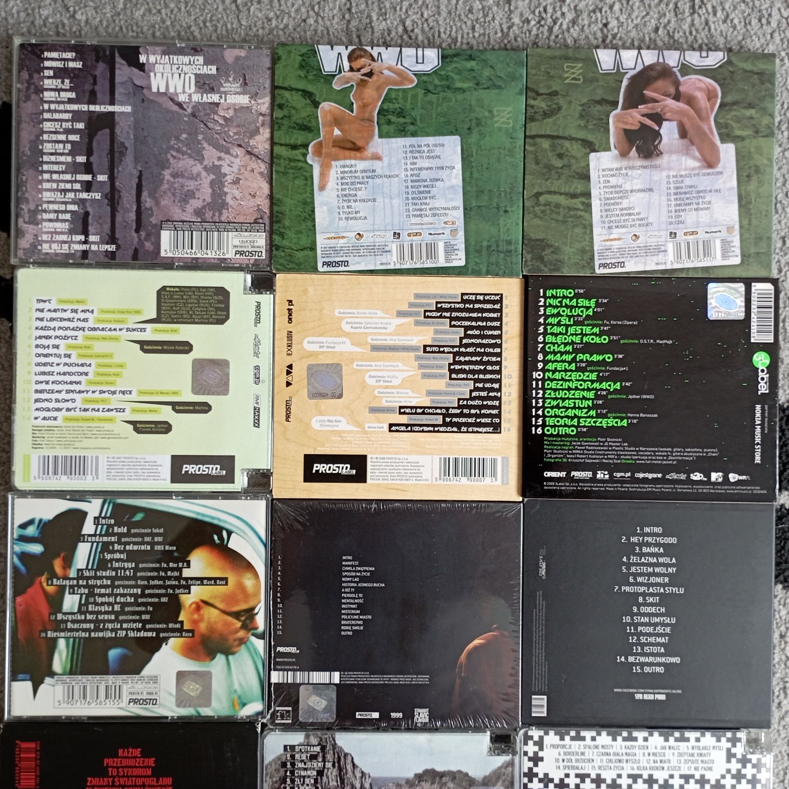 WWO/Sokół/Pono/Jędker - płyty CD, polski hip-hop, rap