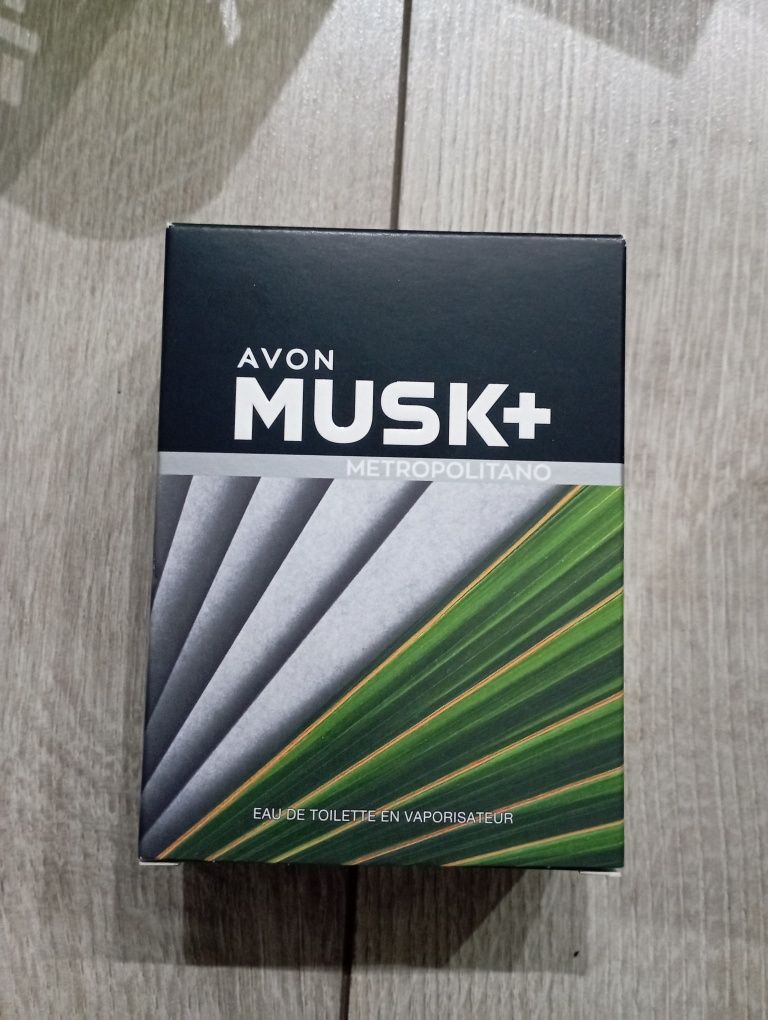 Woda toaletowa Avon męska 75ml nowa Musk+ Metropolitano