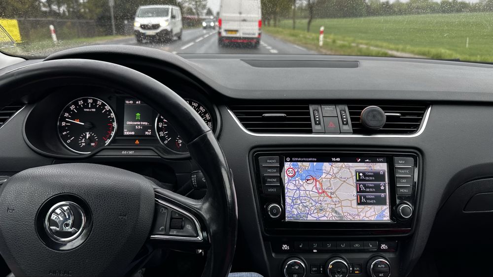 Octavia 2.0 TDI Xenon Canton Pół skora duża Navi El klapa