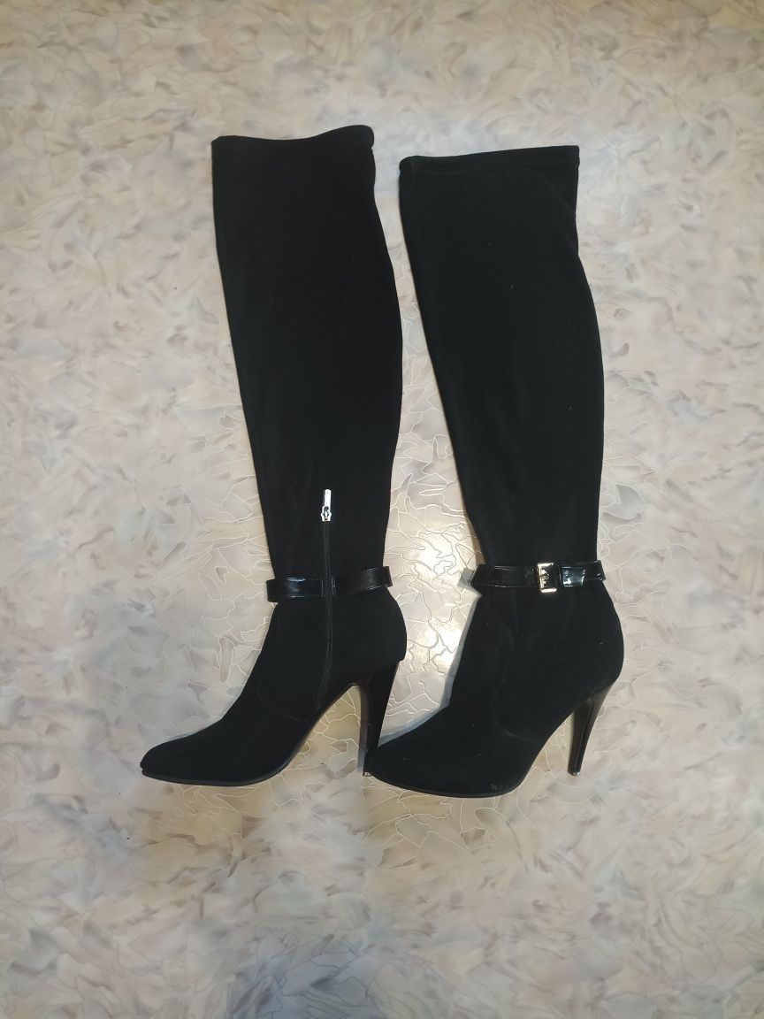 Продам сапоги чулок, замш