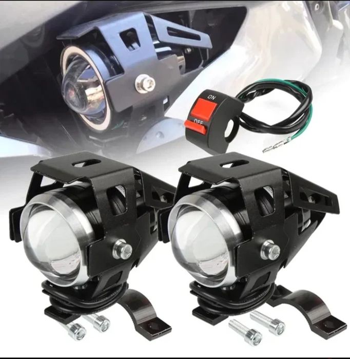 Faróis auxiliares Led moto
