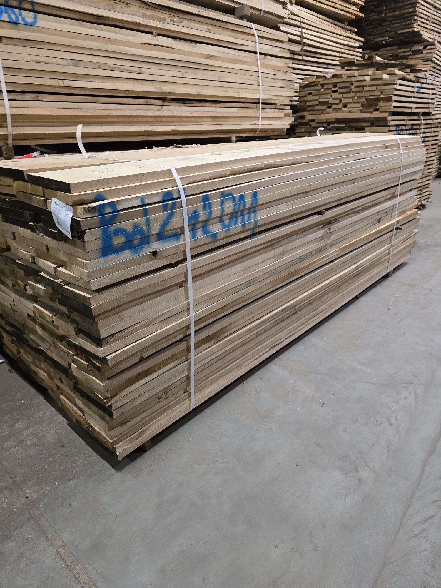 Tarcica dąb suchy rustic select grubość 28 mm 8%