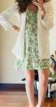 Vestido verde floral