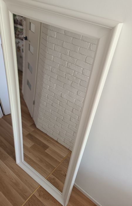 IKEA HEMNES lustro w białej ramie, 74x165 cm Sypialnia Lustra Lustra ś