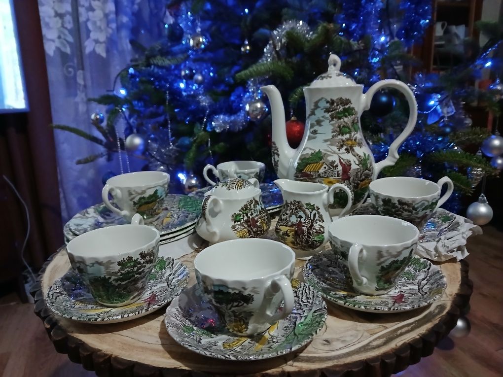 Poroże porcelana myśliwska
