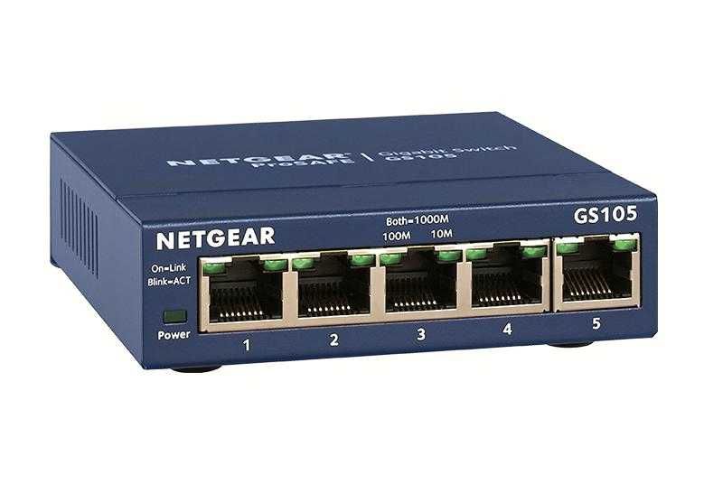 Некерований гігабітний комутатор NETGEAR GS105, свитч, switch.
