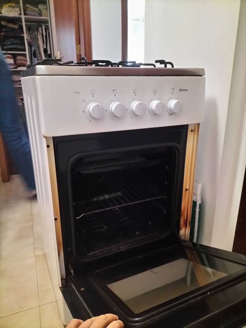 Placa e forno a gás