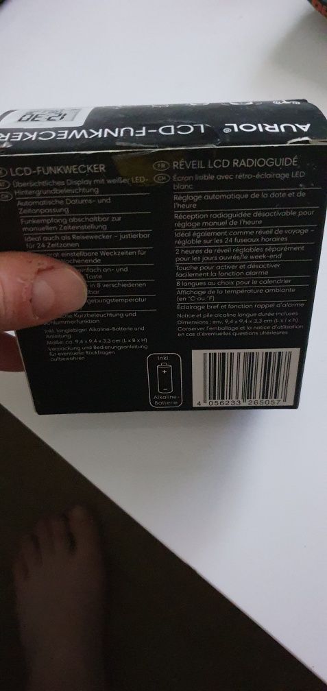 Budzik LCD bezprzewodowy odbior tylko osobisty