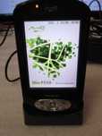 Mio P550 Digi Walker palmtop nawigacja metalowe etui stacja dokująca