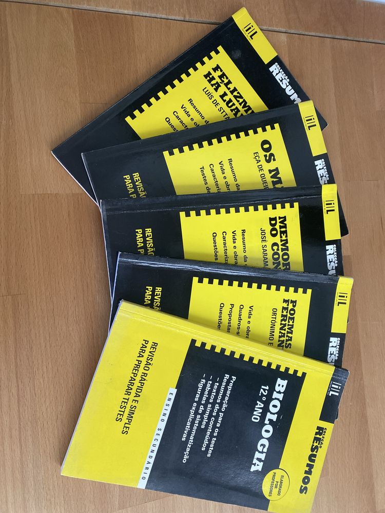 Livros de estudo da coleção resumos