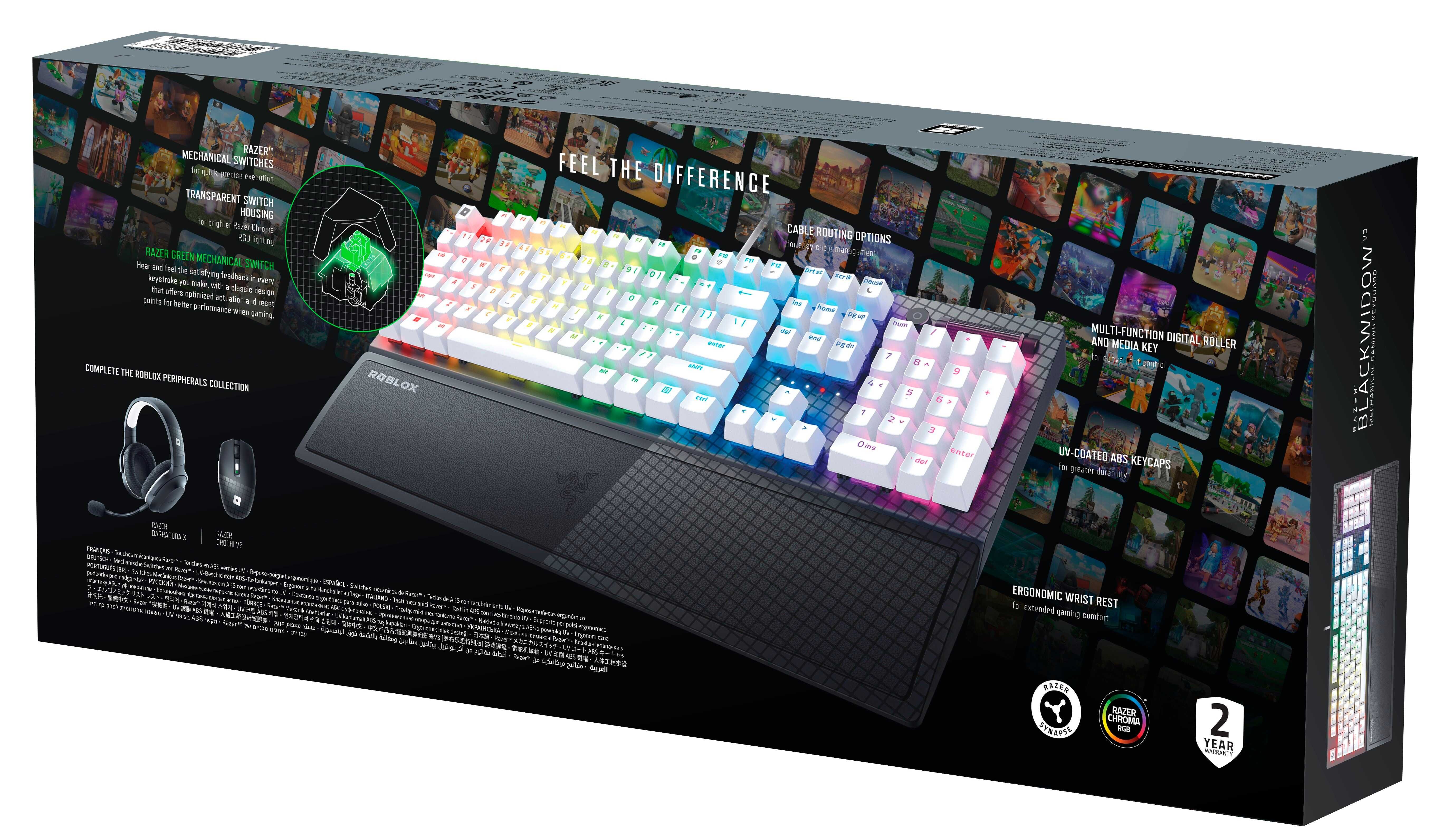 Razer BlackWidow V3 Roblox Edition -klawiatura mechaniczna -Układ PL