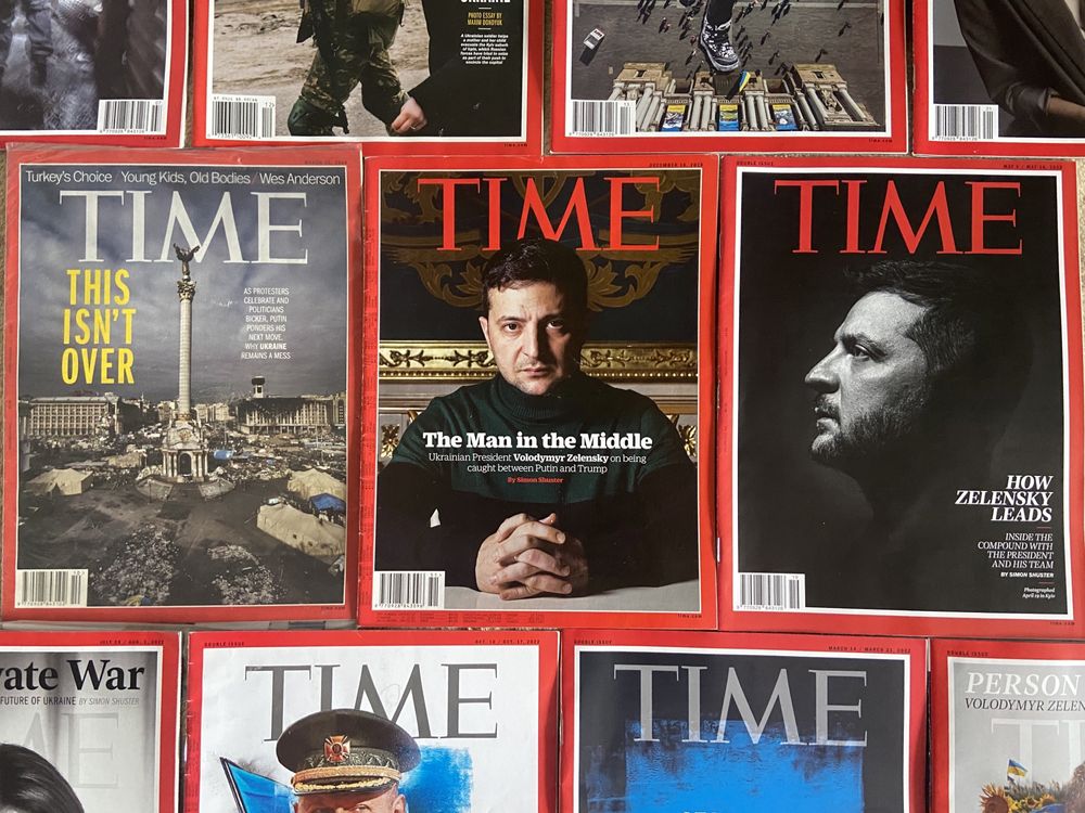 Набір 13шт. Журнал Time Magazine Зеленський, Залужний, Життя переможе