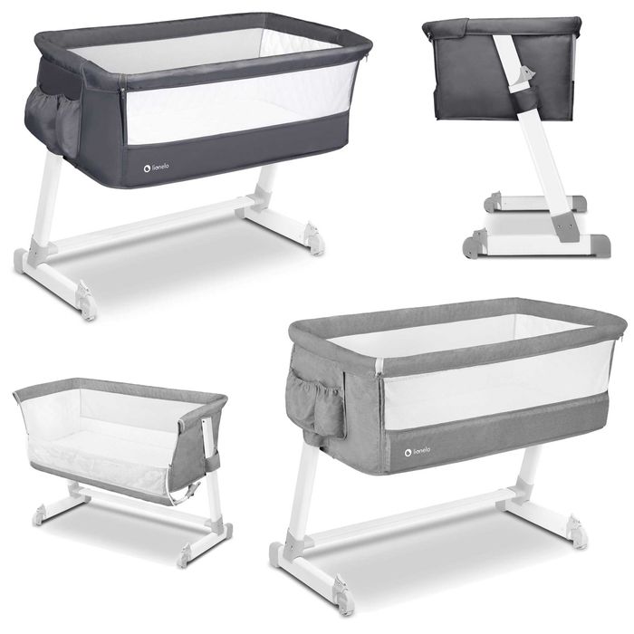 ŁÓŻECZKO DOSTAWNE turystyczne moskitiera TORBA materac Lionelo Theo