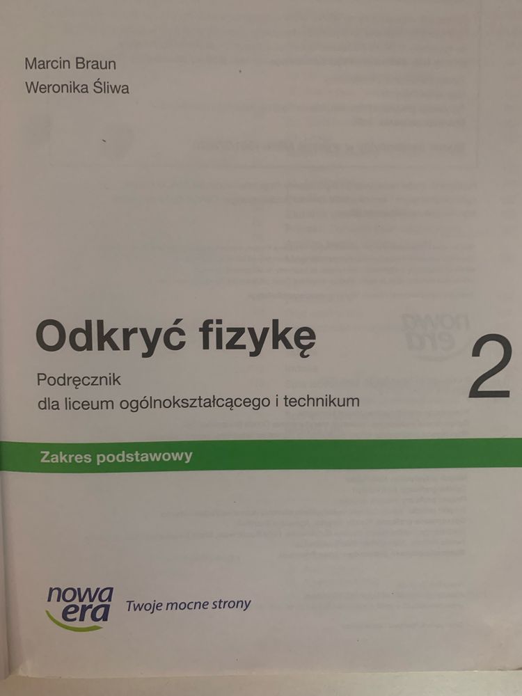 Odkryć fizykę 2 zakres podstawowy