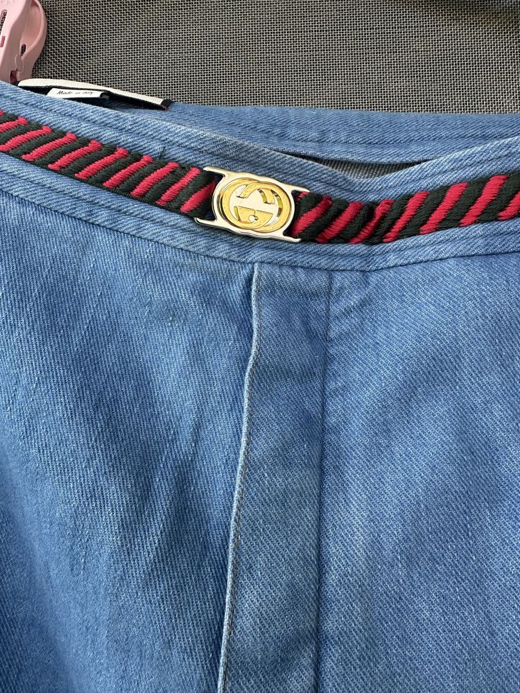 Джинси Gucci Web Trim Wide-Leg