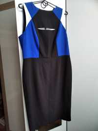 Czarna elegancka sukienka MIDI na ramiączkach na święta sylwestra XL42