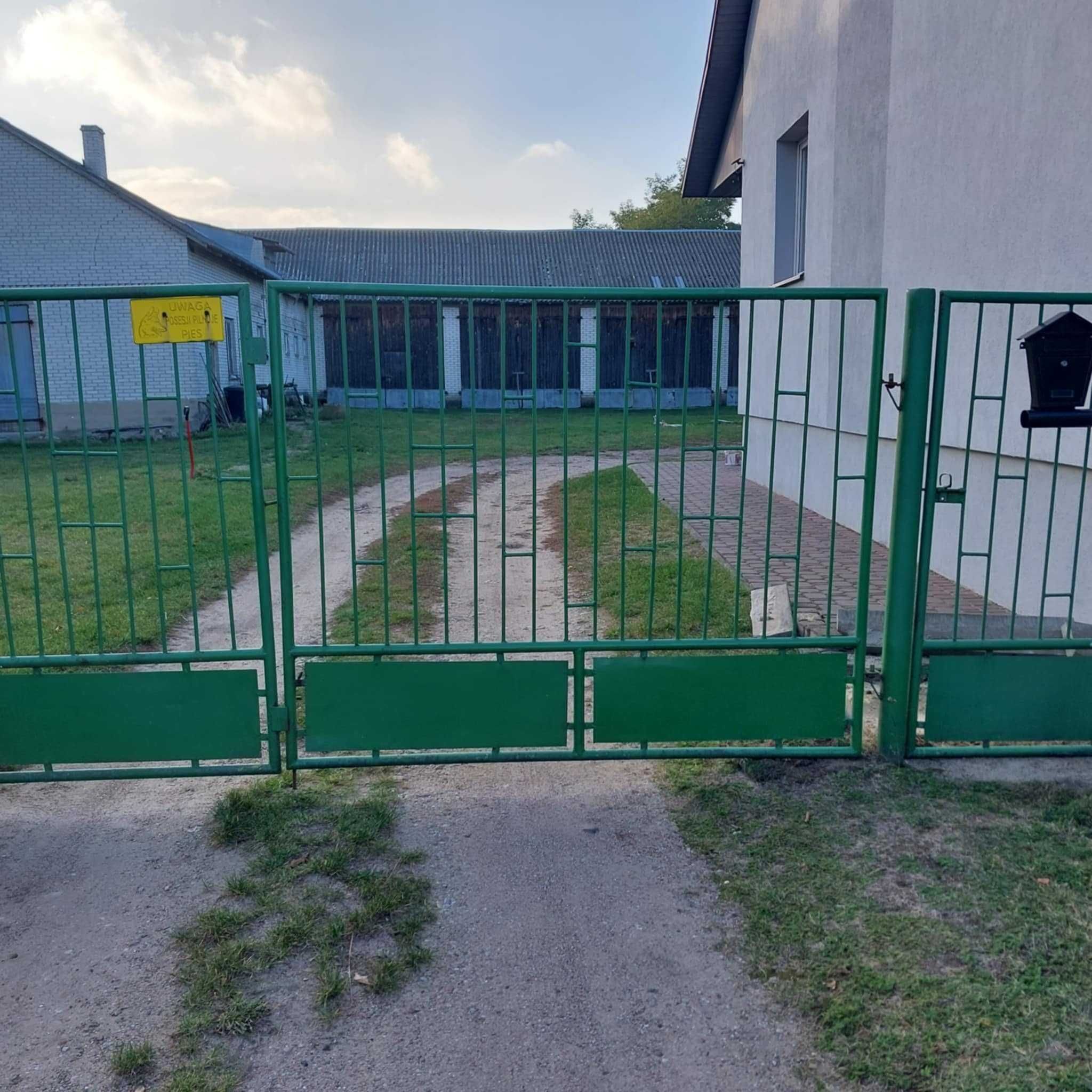 Brama wjazdowa 4m + furtka 1m ze słupkami
