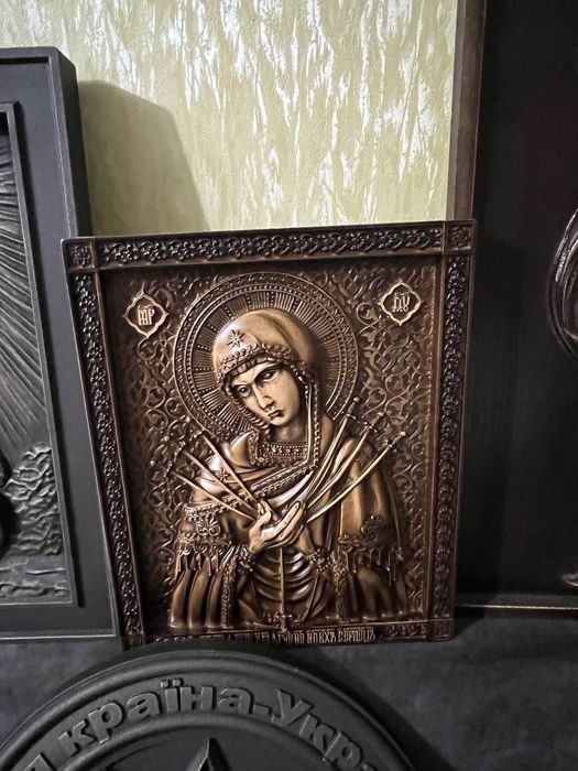 Ікона "Архангел Михаїл", різьблена картина, інші