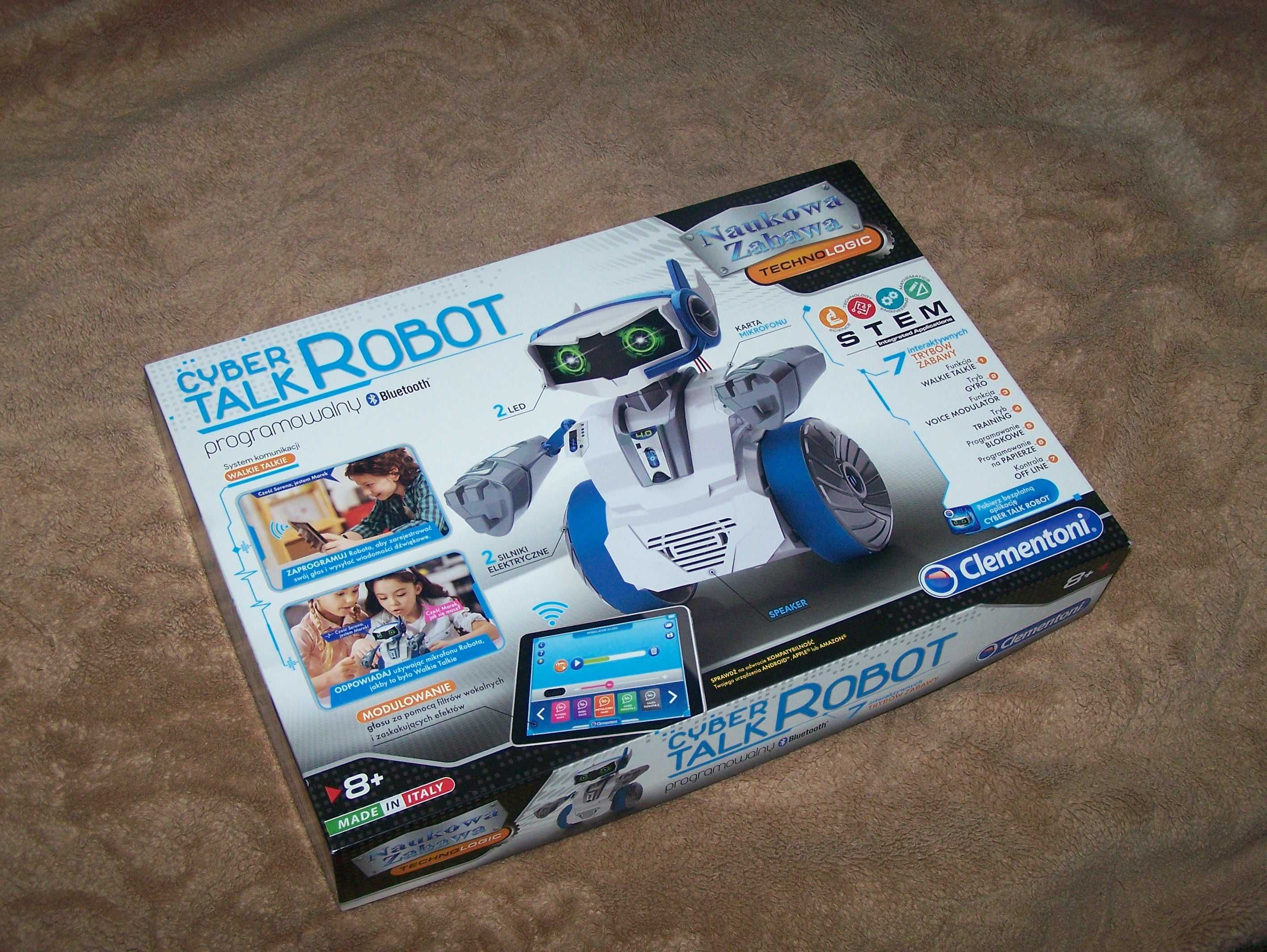 Clementoni, Cyber Talk Robot, mówiący cyber robot, zestaw naukowy