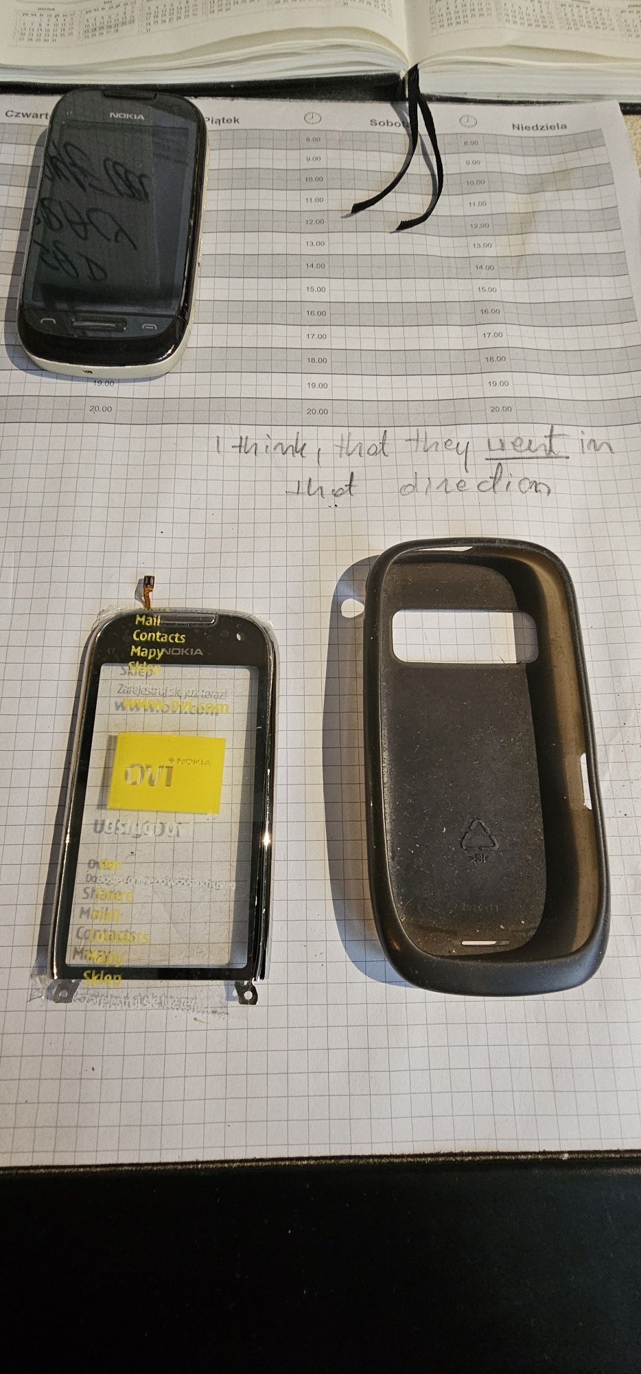 Nokia C7 uszkodzona używana