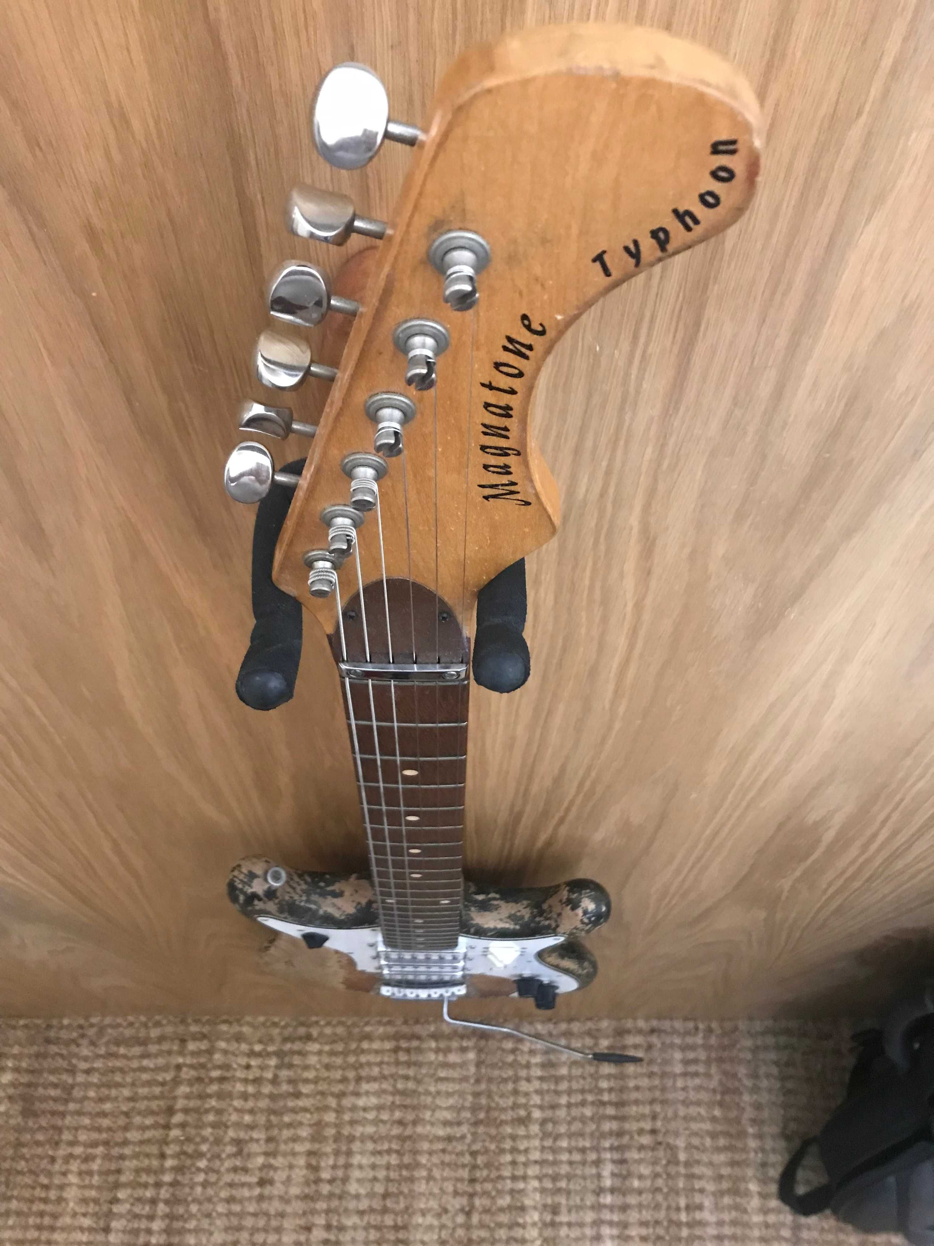 Magnatone Typhoon Guitarra Electrica 1960's Relic USA - Black Sparkle