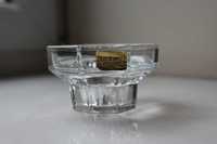 Francuski świecznik Luminarc szklany mały ośmiokątny kryształowy szkło