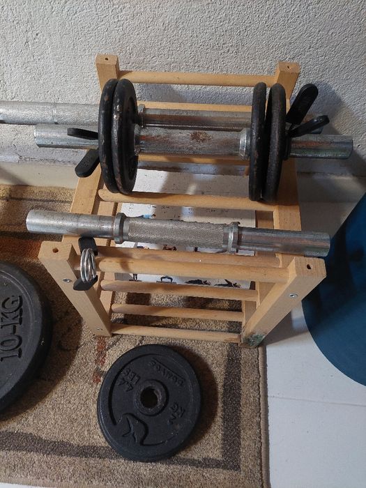 Vendo Pesos Barra Musculação